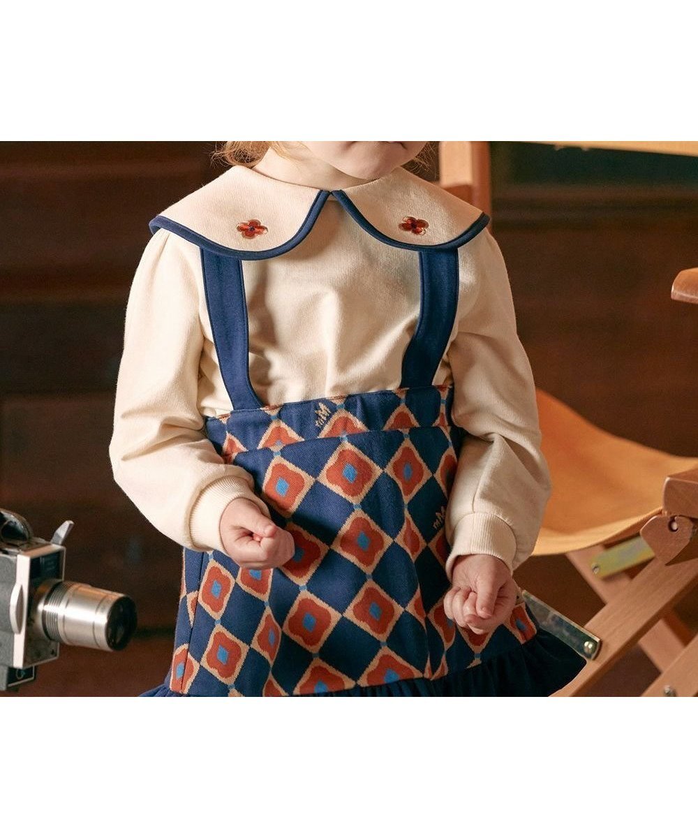 【モイモルン/moimoln / KIDS】の【セットアップ】ダイヤジャカードトップス スカート 人気、トレンドファッション・服の通販 founy(ファニー) ファッション Fashion キッズファッション Fashion for Kids トップス・カットソー Cut & Sew Tops セットアップ Matching Sets キッズトップス Tops サスペンダー Suspenders, Braces シンプル Simple, Minimal セットアップ Set-Up, Coordinated Outfit 人気 Popular, Best Seller other-1|ID: prp329100004771079 ipo3291000000034564609