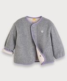 【モイモルン/moimoln / KIDS】の【SOFT 】カラー配色ノーカラーフリースジャケット 人気、トレンドファッション・服の通販 founy(ファニー) ファッション Fashion キッズファッション Fashion for Kids アウター Coat Outerwear /Kids シンプル Simple, Minimal 人気 Popular, Best Seller フィット Fit, Slim Fit ルーズ Loose, Oversized 冬 Winter / This Winter thumbnail グレー|ID: prp329100004771094 ipo3291000000034593286
