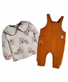 【モイモルン/moimoln / KIDS】の【2点セット】クレヨントップス オーバーオール キャメル|ID: prp329100004771123 ipo3291000000034565064