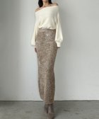 【ジュノア/JUNOAH】のLouere シャギーニットスカート Aベージュ|ID: prp329100004771635 ipo3291000000034568789