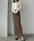 【ジュノア/JUNOAH】のLouere シャギーニットスカート Bブラウン|ID: prp329100004771635 ipo3291000000034568798