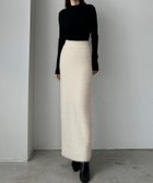 【ジュノア/JUNOAH】のLouere シャギーニットスカート Bアイボリー|ID: prp329100004771635 ipo3291000000034568803