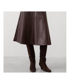 【バナナリパブリック ファクトリーストア/BANANA REPUBLIC FACTORY STORE】のBANANA REPUBLIC FACTORY STORE 日本限定 ヴィーガンレザー Aラインミディスカート DARK_OAK|ID: prp329100004771638 ipo3291000000034568861