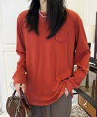 【アイモハ/aimoha】のaimoha -select-/ポケット付きシンプルロングスリーブTシャツ 人気、トレンドファッション・服の通販 founy(ファニー) ファッション Fashion レディースファッション Fashion for Women トップス・カットソー Cut & Sew Tops シャツ・ブラウス・オフィスカジュアル Elegant Blouses & Button-Ups ロングTシャツ・Tシャツ Longline T-Shirts & Tees カーディガン Cardigan, Knitwear シューズ Shoes, Footwear シンプル Simple, Minimal ジャケット Jacket, Outerwear スニーカー Sneakers, Trainers スリーブ Sleeve, Long Sleeve / Short Sleeve デニム Denim, Jeans Material フラット Flat, Flat Shoes ポケット Pocket, Pocket Detail リラックス Relax, Relaxed Fit ロング Long, Long-Length thumbnail オレンジ|ID: prp329100004771657 ipo3291000000034569029