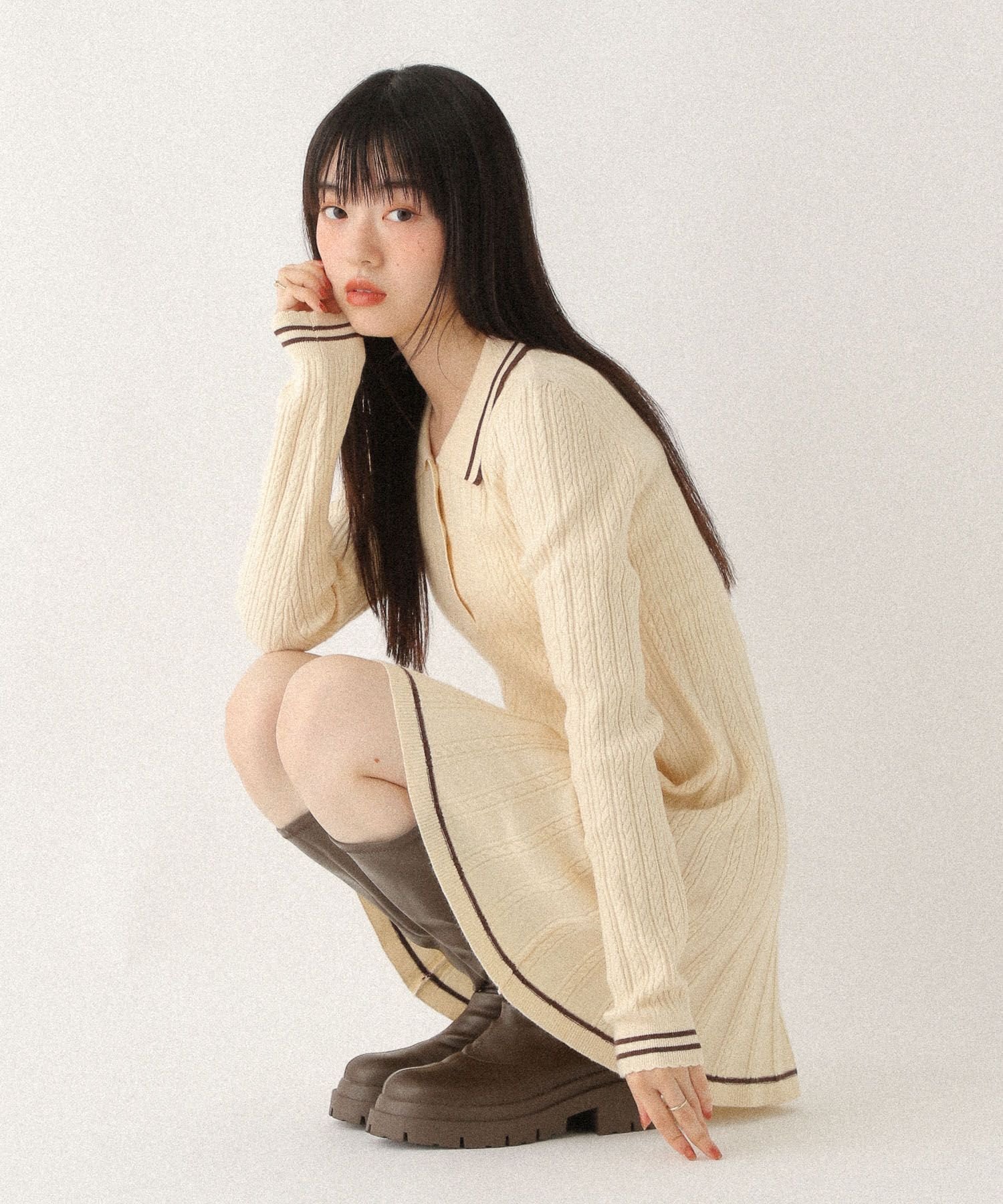 【ヘザー/Heather】のスカラップポロニットミニワンピース インテリア・キッズ・メンズ・レディースファッション・服の通販 founy(ファニー) ファッション Fashion レディースファッション Fashion for Women ワンピース Dresses おすすめ Recommended / Our Picks キャップ Cap, Baseball Cap スカラップ Scallop, Scalloped Edge バランス Balance, Style Balance フェミニン Feminine, Girly メガネ Glasses, Eyewear エレガント 上品 Elegant ベージュ|ID: prp329100004771673 ipo3291000000034569271