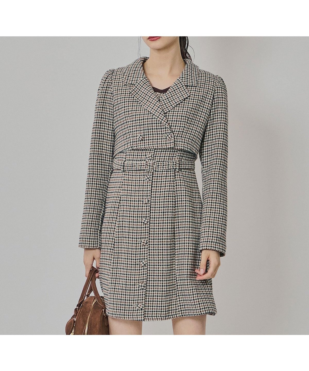 【レディアゼル/REDYAZEL】のハウンドトゥースショートジャケット*ミニワンピース インテリア・キッズ・メンズ・レディースファッション・服の通販 founy(ファニー) ファッション Fashion レディースファッション Fashion for Women アウター Coat / Outerwear Collection レディースジャケット・軽アウター Jackets おすすめ Recommended / Our Picks インナー Innerwear クラシカル Classical, Vintage-Inspired クラシック Classic, Timeless Style コンパクト Compact, Small Size ショート Short, Short Length ジャケット Jacket, Outerwear セットアップ Set-Up, Coordinated Outfit タートル Turtleneck, Turtle Collar デニム Denim, Jeans Material トレンド Trend, Trending Now ハウンドトゥース Houndstooth, Dogtooth Check フロント Front, Front Design ミニスカート Mini Skirt, Short Skirt ロング Long, Long-Length エレガント 上品 Elegant A/W・秋冬 Autumn/Winter ベージュ|ID: prp329100004771674 ipo3291000000035161083