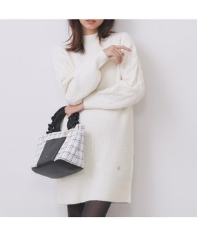 【インデックス/INDEX】のウール混ケーブルスリーブミニワンピース【洗濯機OK】 人気、トレンドファッション・服の通販 founy(ファニー) ファッション Fashion レディースファッション Fashion for Women ワンピース Dresses シンプル Simple, Minimal スマート Smart, Elegant スリーブ Sleeve, Long Sleeve / Short Sleeve ハイネック High Neck, Mock Neck フロント Front, Front Design ポケット Pocket, Pocket Detail リラックス Relax, Relaxed Fit エレガント 上品 Elegant |ID:prp329100004771676