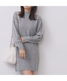 【インデックス/INDEX】のウール混ケーブルスリーブミニワンピース【洗濯機OK】 人気、トレンドファッション・服の通販 founy(ファニー) ファッション Fashion レディースファッション Fashion for Women ワンピース Dresses シンプル Simple, Minimal スマート Smart, Elegant スリーブ Sleeve, Long Sleeve / Short Sleeve ハイネック High Neck, Mock Neck フロント Front, Front Design ポケット Pocket, Pocket Detail リラックス Relax, Relaxed Fit エレガント 上品 Elegant thumbnail グレー|ID: prp329100004771676 ipo3291000000035097893