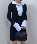 【パルグループ/PAL GROUP】の【mystic】 mline シャツレイヤード ミニワンピ ブラック|ID: prp329100004771731 ipo3291000000034570030