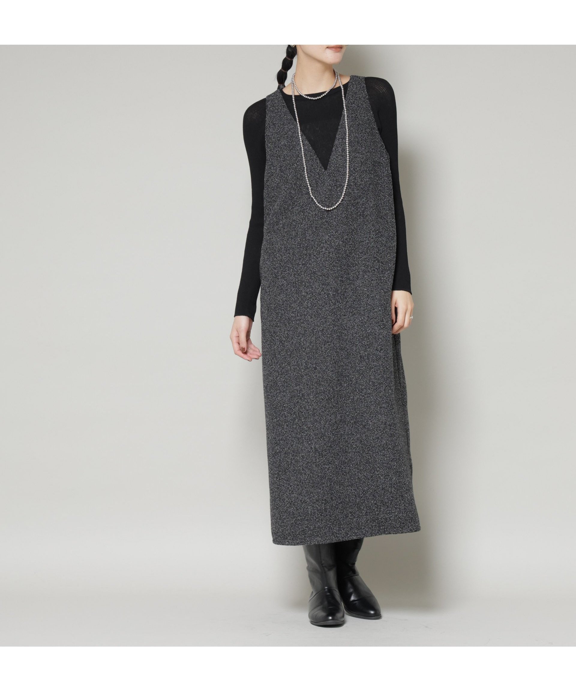 【ナノ ユニバース/nano universe】のツイードIラインワンピース×シアーリブニットセット 人気、トレンドファッション・服の通販 founy(ファニー) 　ファッション　Fashion　レディースファッション　Fashion for Women　ワンピース　Dresses　ツイード　Twill, Twill Weave　エレガント 上品　Elegant　2025年　2025　2025-2026秋冬・A/W　Autumn/Winter 2025–26 AW25–26　 other-1|ID: prp329100004771737 ipo3291000000035029353