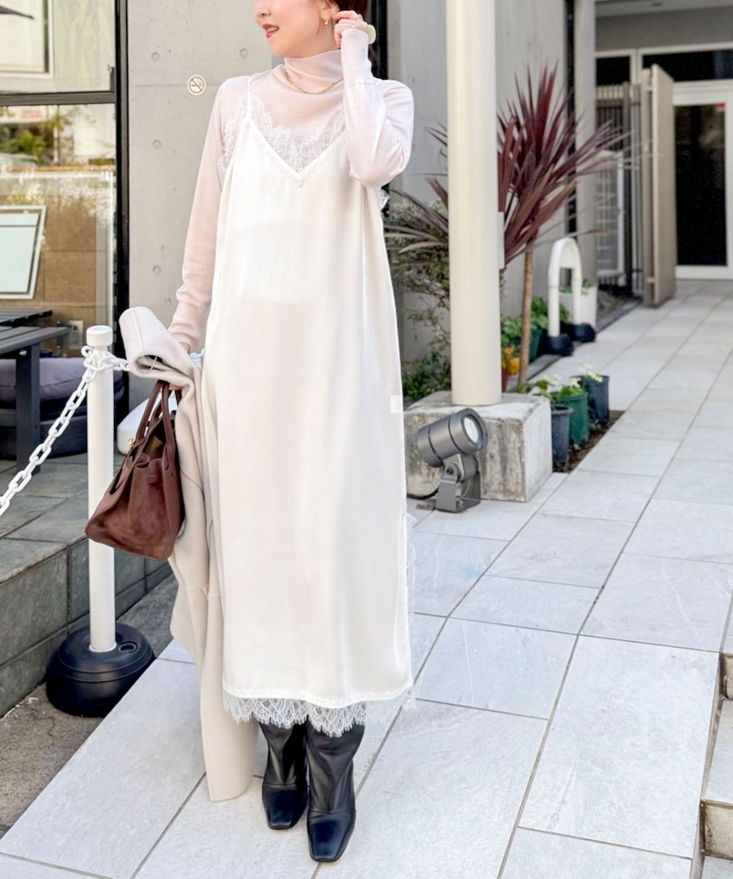 【ノーリーズ/NOLLEY'S】のウォッシャブルトリミングレースサテンキャミワンピース 人気、トレンドファッション・服の通販 founy(ファニー) 　ファッション　Fashion　レディースファッション　Fashion for Women　ワンピース　Dresses　キャミソールワンピース　Camisole Dresses　インナー　Innerwear　エレガント 上品　Elegant　キャミワンピース　Cami Dress, Slip Dress　ラグジュアリー　Luxury, Elegant　レース　Lace, Lace Fabric　ロング　Long, Long-Length　おすすめ　Recommended / Our Picks　2025年　2025　2025-2026秋冬・A/W　Autumn/Winter 2025–26 AW25–26　 other-1|ID: prp329100004771738 ipo3291000000035099126