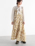 【ヴァン/Vin】のリーフパターンキャミワンピース オフホワイト|ID: prp329100004771743 ipo3291000000034570156