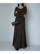 【アニュアンス/anuans】のレースワークニットワンピース BROWN|ID: prp329100004771760 ipo3291000000034570308