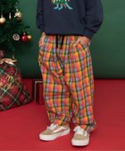 【エフオー オンラインストア/F.O.Online Store / KIDS】の【リンク】チェックパンツ 10分丈 オレンジ|ID: prp329100004771874 ipo3291000000034703246