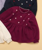 【エフオー オンラインストア/F.O.Online Store / KIDS】のWEB限定 裏シャギーペプラム刺繍トレーナー ローズピンク|ID: prp329100004771959 ipo3291000000034716077