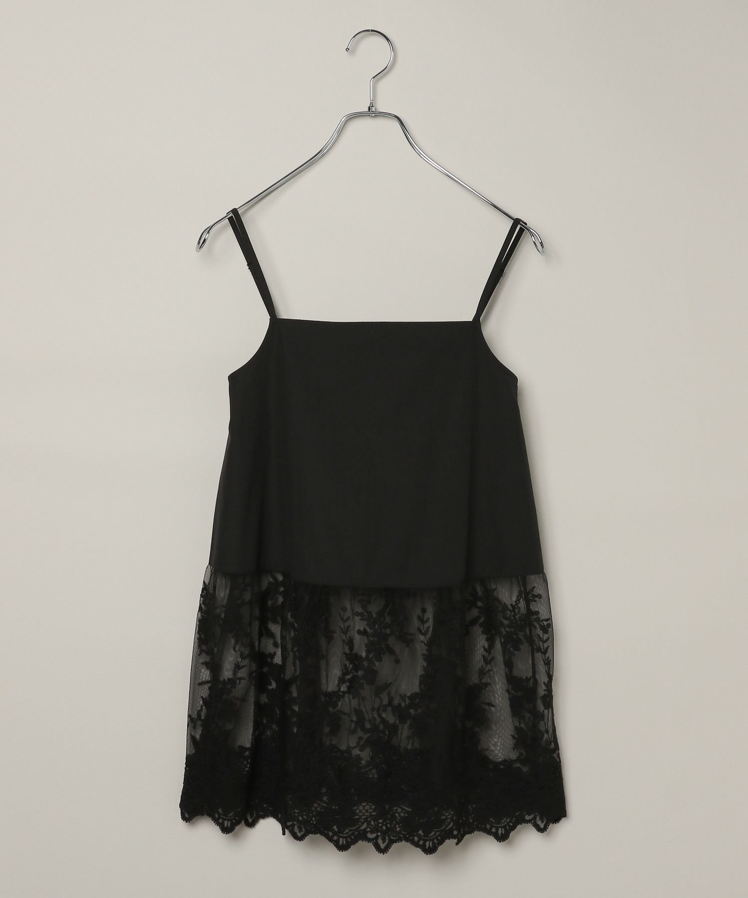 【アパートバイローリーズ/apart by lowrys】のレースキャミチュニック インテリア・キッズ・メンズ・レディースファッション・服の通販 founy(ファニー) 　ファッション　Fashion　レディースファッション　Fashion for Women　トップス・カットソー　Cut & Sew Tops　キャミソール&ノースリーブ　Camisoles & Sleeveless Tops　おすすめ　Recommended / Our Picks　カーディガン　Cardigan, Knitwear　キャミソール　Camisole, Spaghetti Strap Top　クラシカル　Classical, Vintage-Inspired　クラシック　Classic, Timeless Style　タンク　Tank Top, Sleeveless Top　チュニック　Tunic, Long Top　トレンド　Trend, Trending Now　レース　Lace, Lace Fabric　冬　Winter / This Winter　夏　Summer　ブラック09|ID: prp329100004771980 ipo3291000000035170841