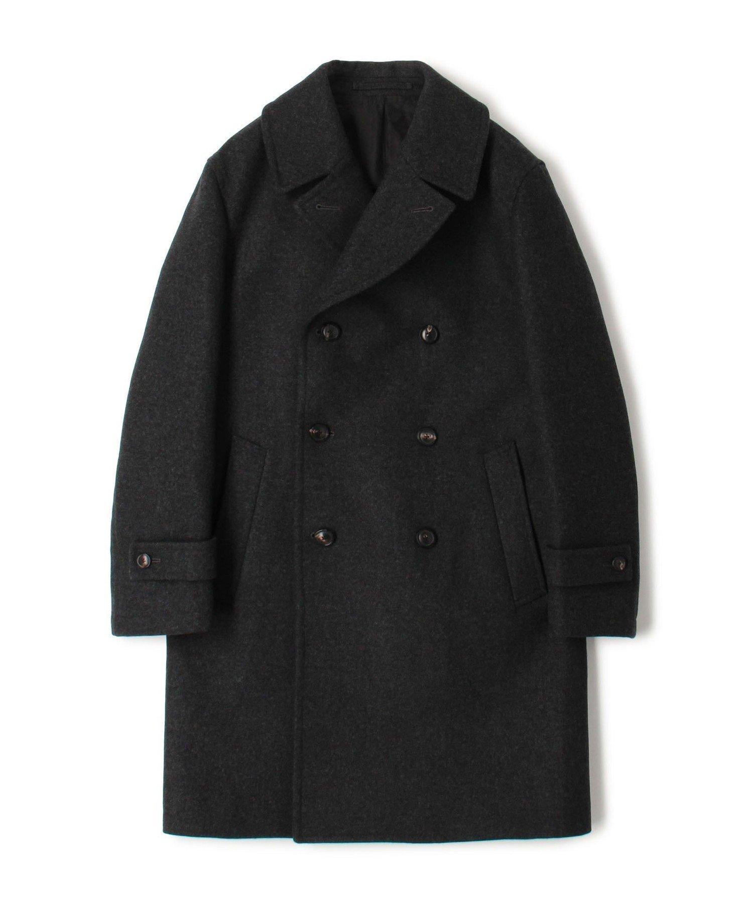 【トゥモローランド/TOMORROWLAND / MEN】のウールカシミヤ ダブルブレステッド 6B Pコート インテリア・キッズ・メンズ・レディースファッション・服の通販 founy(ファニー) 　ファッション　Fashion　メンズファッション　Fashion for Men　2025年　2025　2025-2026秋冬・A/W　Autumn/Winter 2025–26 AW25–26　ミリタリー　Military, Army Style　メルトン　Melton, Heavy Wool　ロング　Long, Long-Length　17 チャコールグレー|ID: prp329100004772024 ipo3291000000034868369