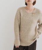 【アーバンリサーチ ロッソ/URBAN RESEARCH ROSSO】のF by ROSSO ミックス糸Vネックニット 人気、トレンドファッション・服の通販 founy(ファニー) ファッション Fashion レディースファッション Fashion for Women トップス・カットソー Cut & Sew Tops ニット Knit Tops & Sweaters Vネックトップス V-Neck Tops / V-Cut Neckline Shirts タートル Turtleneck, Turtle Collar バスケット Basket, Basket Bag ミックス Mix, Mixed Style リラックス Relax, Relaxed Fit 冬 Winter / This Winter A/W・秋冬 Autumn/Winter 2025年 2025 2025-2026秋冬・A/W Autumn/Winter 2025–26 AW25–26 thumbnail ベージュ|ID: prp329100004772124 ipo3291000000034574303