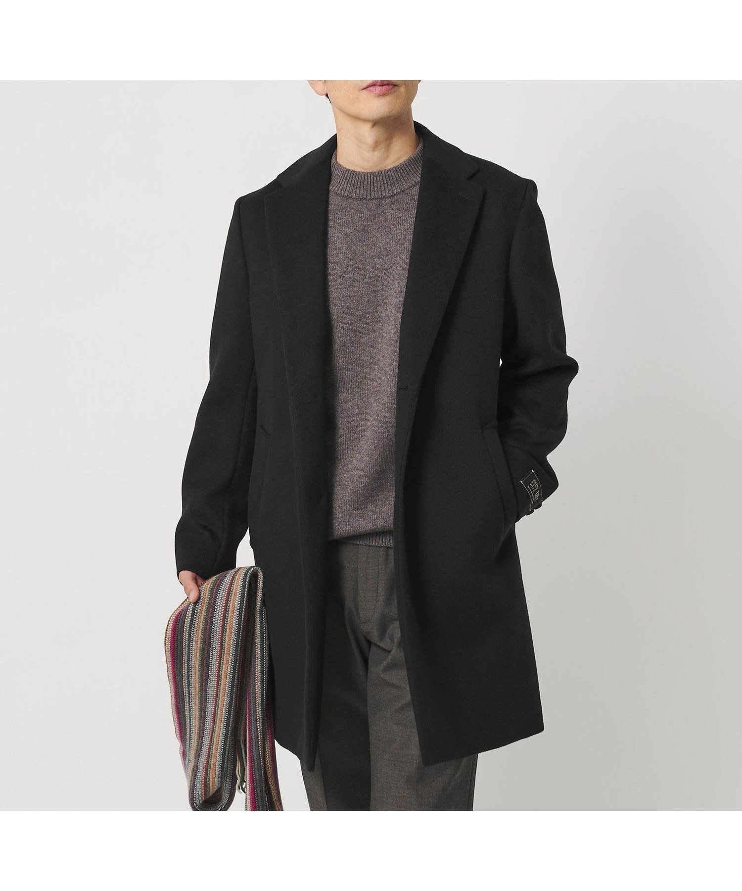 【ビューティ&ユース ユナイテッドアローズ/BEAUTY&YOUTH / UNITED ARROWS / MEN】の120 メルトン チェスターコート インテリア・キッズ・メンズ・レディースファッション・服の通販 founy(ファニー) 　ファッション　Fashion　メンズファッション　Fashion for Men　インナー　Innerwear　コンパクト　Compact, Small Size　スマート　Smart, Elegant　セットアップ　Set-Up, Coordinated Outfit　タートル　Turtleneck, Turtle Collar　チェスターコート　Chester Coat, Long Coat　ハーフ　Half, Half-Length　バランス　Balance, Style Balance　フィット　Fit, Slim Fit　ポケット　Pocket, Pocket Detail　別注　Limited Edition, Custom Order　メルトン　Melton, Heavy Wool　モックネック　Mock Neck, Short Turtleneck　ライニング　Inner Lining, Inner Fabric, Lined　A/W・秋冬　Autumn/Winter　エレガント 上品　Elegant　BLACK|ID: prp329100004772135 ipo3291000000034813130