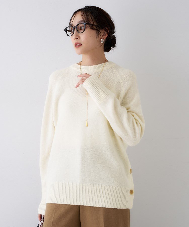 【アンタイトル/UNTITLED】の【重ね着もおすすめ/洗える】ウールカシミヤ クルーネックニット 人気、トレンドファッション・服の通販 founy(ファニー) ファッション Fashion レディースファッション Fashion for Women トップス・カットソー Cut & Sew Tops ニット Knit Tops & Sweaters 洗える Machine Washable スマート Smart, Elegant スリット Slit, Slit Detail トレンド Trend, Trending Now 人気 Popular, Best Seller ボトム Bottoms, Lower Wear ミックス Mix, Mixed Style リラックス Relax, Relaxed Fit ロング Long, Long-Length ワイド Wide, Wide Fit おすすめ Recommended / Our Picks other-1|ID: prp329100004772221 ipo3291000000034575578