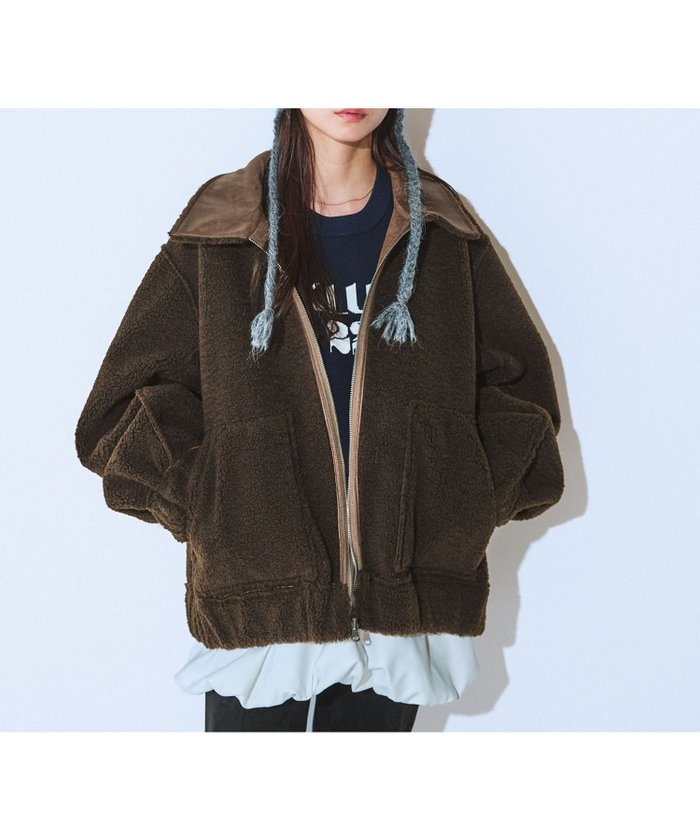 【ジーナシス/JEANASiS】のリバーシブルモンスターブルゾン【見た目以上の軽さ】 インテリア・キッズ・メンズ・レディースファッション・服の通販 founy(ファニー) https://founy.com/ ファッション Fashion レディースファッション Fashion for Women アウター Coat / Outerwear Collection ブルゾンジャケット・スポーティアウター Blouson Jackets カットソー Cut and Sewn Top デニム Denim, Jeans Material フェミニン Feminine, Girly ベーシック Basic, Essential おすすめ Recommended / Our Picks |ID: prp329100004772294 ipo3291000000034924849