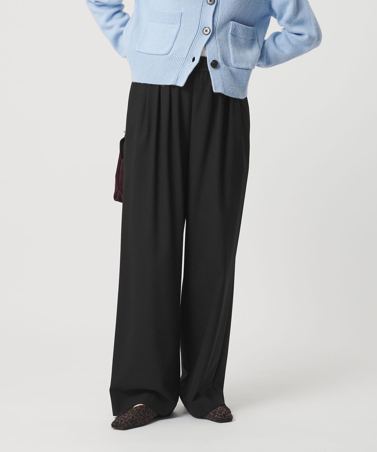 【ビューティ&ユース ユナイテッドアローズ/BEAUTY&YOUTH / UNITED ARROWS】の裏起毛ジョーゼット ワイドパンツ ウォッシャブル インテリア・キッズ・メンズ・レディースファッション・服の通販 founy(ファニー) 　ファッション　Fashion　レディースファッション　Fashion for Women　パンツ　Pants & Trousers　アクリル　Acrylic Material　ウォッシャブル　Machine Washable　ジャケット　Jacket, Outerwear　ジョーゼット　Georgette, Semi-Sheer Fabric　スラックス　Slacks, Dress Pants　ボトム　Bottoms, Lower Wear　マニッシュ　Mannish, Boyish　リラックス　Relax, Relaxed Fit　ワイド　Wide, Wide Fit　A/W・秋冬　Autumn/Winter　おすすめ　Recommended / Our Picks　BLACK|ID: prp329100004772308 ipo3291000000034576811