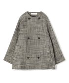 【トゥモローランド/TOMORROWLAND】のグレナカートチェック カラーレストレンチショートコート 人気、トレンドファッション・服の通販 founy(ファニー) ファッション Fashion レディースファッション Fashion for Women アウター Coat / Outerwear Collection コート・ロングコート・ピーコート Long Coats, Peacoats & More ショート Short, Short Length スリーブ Sleeve, Long Sleeve / Short Sleeve チェック Check, Plaid, Tartan リラックス Relax, Relaxed Fit 冬 Winter / This Winter thumbnail 16 グレー系|ID: prp329100004772311 ipo3291000000034576840
