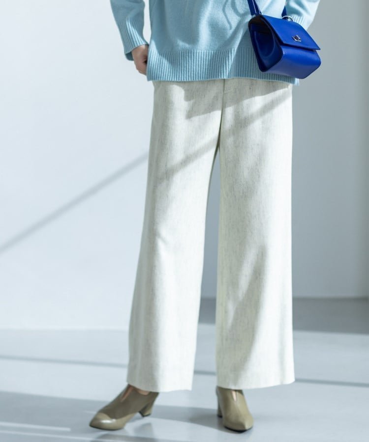 【インディヴィ/INDIVI】の【褒められパンツ/ウール混】ウォームウール ワイドパンツ インテリア・キッズ・メンズ・レディースファッション・服の通販 founy(ファニー) ファッション Fashion レディースファッション Fashion for Women パンツ Pants & Trousers ウォーム Warm Fabric ストレッチ Stretch, Stretchy Fabric スマート Smart, Elegant ツイード Twill, Twill Weave パターン Pattern, Design Print ポケット Pocket, Pocket Detail ワイド Wide, Wide Fit 冬 Winter / This Winter ライトグレー|ID: prp329100004772319 ipo3291000000034576912