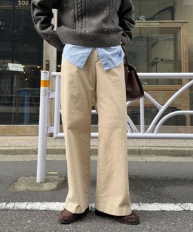 【フレディ&グロスター/FREDY&GLOSTER】のコーデュロイストレートパンツ 人気、トレンドファッション・服の通販 founy(ファニー) ファッション Fashion レディースファッション Fashion for Women パンツ Pants & Trousers コーデュロイ Corduroy, Cord Fabric ストレート Straight, Straight Cut バランス Balance, Style Balance フィット Fit, Slim Fit ボトム Bottoms, Lower Wear ポケット Pocket, Pocket Detail リラックス Relax, Relaxed Fit ワンポイント One Point, Statement Accent A/W・秋冬 Autumn/Winter おすすめ Recommended / Our Picks エレガント 上品 Elegant 2025年 2025 2025-2026秋冬・A/W Autumn/Winter 2025–26 AW25–26 |ID:prp329100004772323
