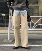 【フレディ&グロスター/FREDY&GLOSTER】のコーデュロイストレートパンツ 人気、トレンドファッション・服の通販 founy(ファニー) ファッション Fashion レディースファッション Fashion for Women パンツ Pants & Trousers コーデュロイ Corduroy, Cord Fabric ストレート Straight, Straight Cut バランス Balance, Style Balance フィット Fit, Slim Fit ボトム Bottoms, Lower Wear ポケット Pocket, Pocket Detail リラックス Relax, Relaxed Fit ワンポイント One Point, Statement Accent A/W・秋冬 Autumn/Winter おすすめ Recommended / Our Picks エレガント 上品 Elegant 2025年 2025 2025-2026秋冬・A/W Autumn/Winter 2025–26 AW25–26 thumbnail ベージュ|ID: prp329100004772323 ipo3291000000034576998
