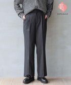 【グローバルワーク/GLOBAL WORK】のウツクシルエットワイドパンツ/114978 ネイビーピンストライプ85|ID: prp329100004772326 ipo3291000000034577045