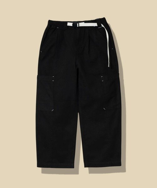 【ゴースローキャラバン/go slow caravan】のCOTTONツイル カラーステッチサイドポケットパンツ (WOMENS) インテリア・キッズ・メンズ・レディースファッション・服の通販 founy(ファニー) 　ファッション　Fashion　レディースファッション　Fashion for Women　パンツ　Pants & Trousers　ツイル　Twist, Twisted Detail　ポケット　Pocket, Pocket Detail　ブラック|ID: prp329100004772331 ipo3291000000034577083