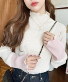 【モーメントプラス/moment+ / MEN】のマットサテンプリーツ 袖配色ハイネックメロープルオーバー ホワイト系その他|ID: prp329100004772341 ipo3291000000034577274