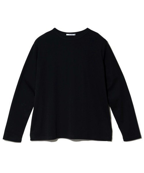 【ゴースローキャラバン/go slow caravan】のle colis/ルコリ フライスバックロゴカラーロンTEE (WOMENS) インテリア・キッズ・メンズ・レディースファッション・服の通販 founy(ファニー) 　ファッション　Fashion　レディースファッション　Fashion for Women　トップス・カットソー　Cut & Sew Tops　ロングTシャツ・Tシャツ　Longline T-Shirts & Tees　バッグ　Bags　インナー　Innerwear　シンプル　Simple, Minimal　ジャケット　Jacket, Outerwear　スタンダード　Standard, Basic　スリーブ　Sleeve, Long Sleeve / Short Sleeve　デニム　Denim, Jeans Material　トレンド　Trend, Trending Now　フィット　Fit, Slim Fit　プリント　Print, Printed Pattern　ベスト　Vest, Waistcoat　ロング　Long, Long-Length　ブラック|ID: prp329100004772344 ipo3291000000034577332