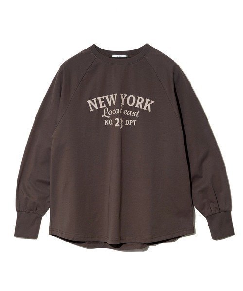 【ゴースローキャラバン/go slow caravan】のle colis/ルコリ ラウンドロゴ長袖TEE (WOMENS) インテリア・キッズ・メンズ・レディースファッション・服の通販 founy(ファニー) ファッション Fashion レディースファッション Fashion for Women トップス・カットソー Cut & Sew Tops シンプル Simple, Minimal スタンダード Standard, Basic デニム Denim, Jeans Material トレンド Trend, Trending Now フィット Fit, Slim Fit ベーシック Basic, Essential ラウンド Round, Round Neck 長袖 Long Sleeve, Full Sleeve ブラウン|ID: prp329100004772345 ipo3291000000034577342