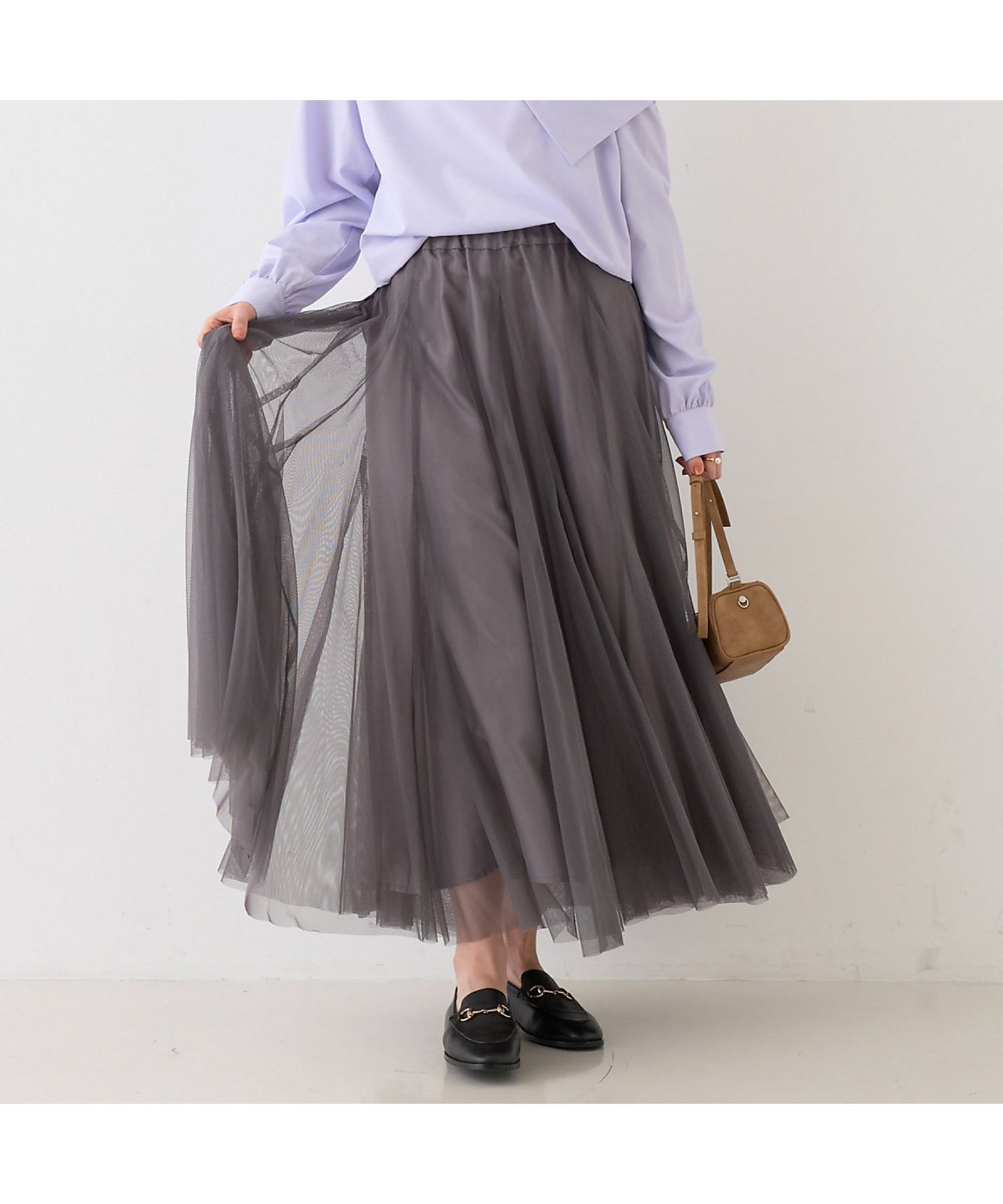 【ルージュヴィフラクレ/Rouge vif la cle】の【2025AW新作】【ロングセラー】チュールマチフレアスカート インテリア・キッズ・メンズ・レディースファッション・服の通販 founy(ファニー) ファッション Fashion レディースファッション Fashion for Women スカート Skirts Aライン・フレアスカート A-Line & Flared Skirts 2025年 2025 2025-2026秋冬・A/W Autumn/Winter 2025–26 AW25–26 コンパクト Compact, Small Size スウェット / スエット Sweatshirt, Sweatwear チュール Tulip, Tulip Motif 定番 Standard, Basic Item A/W・秋冬 Autumn/Winter チャコールグレー|ID: prp329100004772352 ipo3291000000034577392