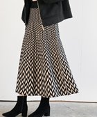 【アールピーエス/rps】のニットプリーツスカート ブラック2|ID: prp329100004772360 ipo3291000000034577525