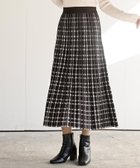 【アールピーエス/rps】のニットプリーツスカート ブラウン|ID: prp329100004772360 ipo3291000000034577533