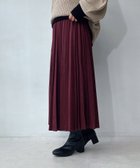 【アズノウアズ プラス/AS KNOW AS plus】の♪変形アコーディオンプリーツスカート Sボルドー|ID: prp329100004772372 ipo3291000000034577691