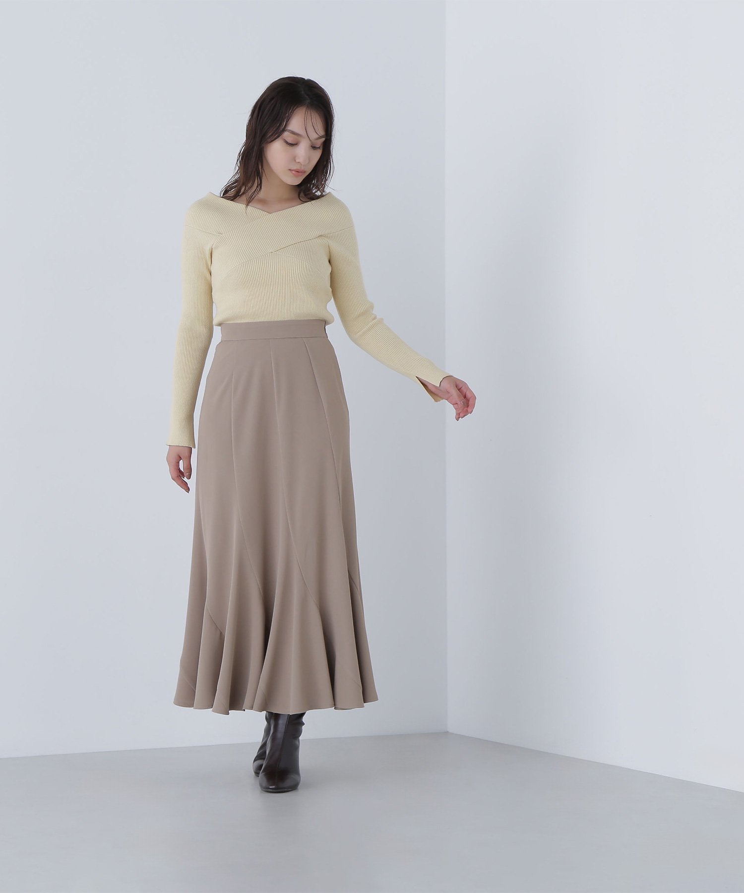 【ナチュラル ビューティー ベーシック/NATURAL BEAUTY BASIC】のペタルヘムスカート 人気、トレンドファッション・服の通販 founy(ファニー) ファッション Fashion レディースファッション Fashion for Women スカート Skirts ヘムライン Hemline, Bottom Cut other-1|ID: prp329100004772379 ipo3291000000034577821