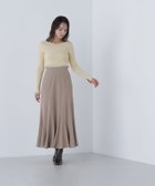 【ナチュラル ビューティー ベーシック/NATURAL BEAUTY BASIC】のペタルヘムスカート サンドベージュ1|ID: prp329100004772379 ipo3291000000034577822