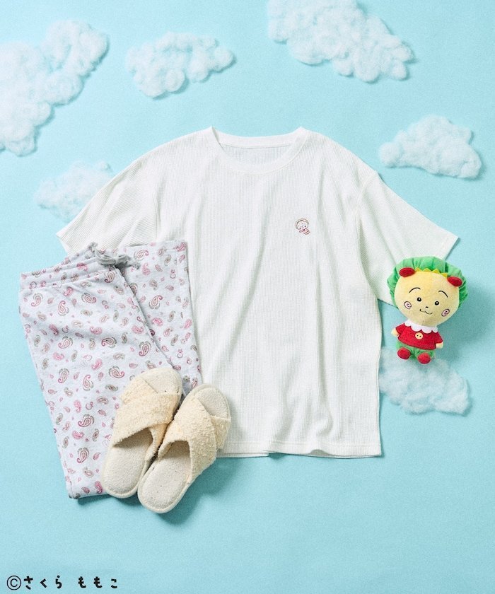 【フリークスストア/FREAK'S STORE】のCOJI-COJI 半袖ルームウェアセット/パジャマセット/ワッフルTシャツ スウェットパンツセット/総柄パンツ 25AW 人気、トレンドファッション・服の通販 founy(ファニー) 　ファッション　Fashion　レディースファッション　Fashion for Women　パンツ　Pants & Trousers　イラスト　Illustration　スペシャル　Special, Limited Edition　人気　Popular, Best Seller　パジャマ　Pajamas, Sleepwear　プリント　Print, Printed Pattern　ペイズリー　Paisley, Ethnic Pattern　半袖　Short Sleeve, Half Sleeve　ワッフル　Waffle, Waffle Knit　ワンポイント　One Point, Statement Accent　A/W・秋冬　Autumn/Winter　冬　Winter / This Winter　旅行　Travel　2025年　2025　2025-2026秋冬・A/W　Autumn/Winter 2025–26 AW25–26　 other-1|ID: prp329100004772410 ipo3291000000034578338