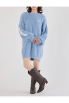 【ロデオクラウンズワイドボウル/RODEO CROWNS WIDE BOWL】のシャギーロゴニットワンピース 人気、トレンドファッション・服の通販 founy(ファニー) ファッション Fashion レディースファッション Fashion for Women ワンピース Dresses ニットワンピース Knit Dresses おすすめ Recommended / Our Picks シンプル Simple, Minimal ストレート Straight, Straight Cut スニーカー Sneakers, Trainers ミドル Middle Length, Mid Height A/W・秋冬 Autumn/Winter thumbnail L/BLU1|ID: prp329100004772415 ipo3291000000034578364