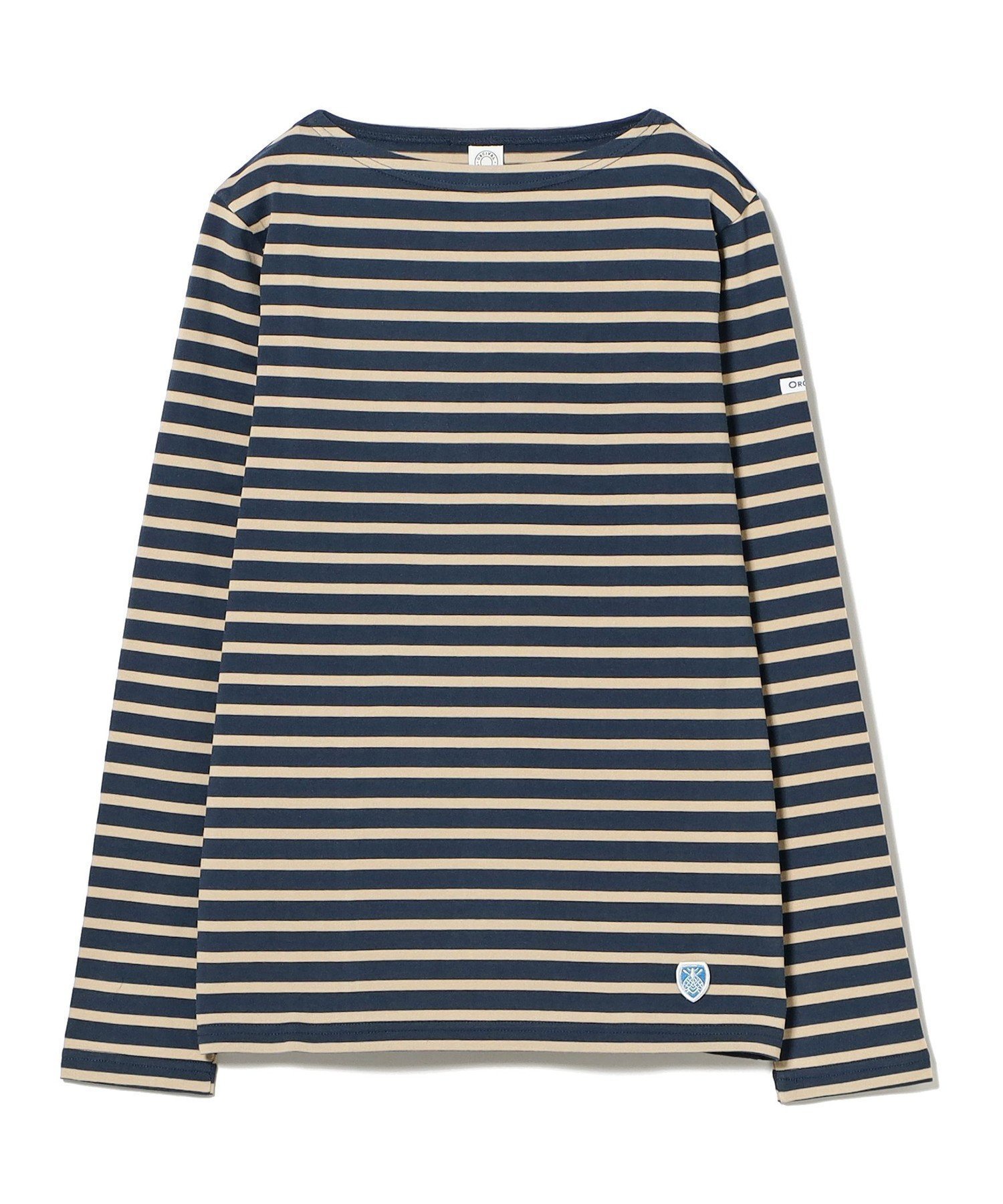 【ビーミングライフストアバイビームス/B:MING LIFE STORE by BEAMS】のORCIVAL / BOAT NECK LONGSLEEVE PULLOVER 25AW ロングシーズン 秋冬 ロンT インテリア・キッズ・メンズ・レディースファッション・服の通販 founy(ファニー) ファッション Fashion レディースファッション Fashion for Women トップス・カットソー Cut & Sew Tops ロングTシャツ・Tシャツ Longline T-Shirts & Tees カジュアルプルオーバー・ニットトップス Pullovers & Knit Tops / Casual Pullovers インナー Innerwear 定番 Standard, Basic Item 人気 Popular, Best Seller フランス France, French ベーシック Basic, Essential ロング Long, Long-Length A/W・秋冬 Autumn/Winter 再入荷 Restock / Back in Stock おすすめ Recommended / Our Picks 2025年 2025 2025-2026秋冬・A/W Autumn/Winter 2025–26 AW25–26 NAVY/BEIGE|ID: prp329100004772428 ipo3291000000034578462