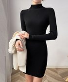 【ミニミニストア/miniministore】のニットワンピース 長袖 タイトワンピース ブラック|ID: prp329100004772431 ipo3291000000034578492