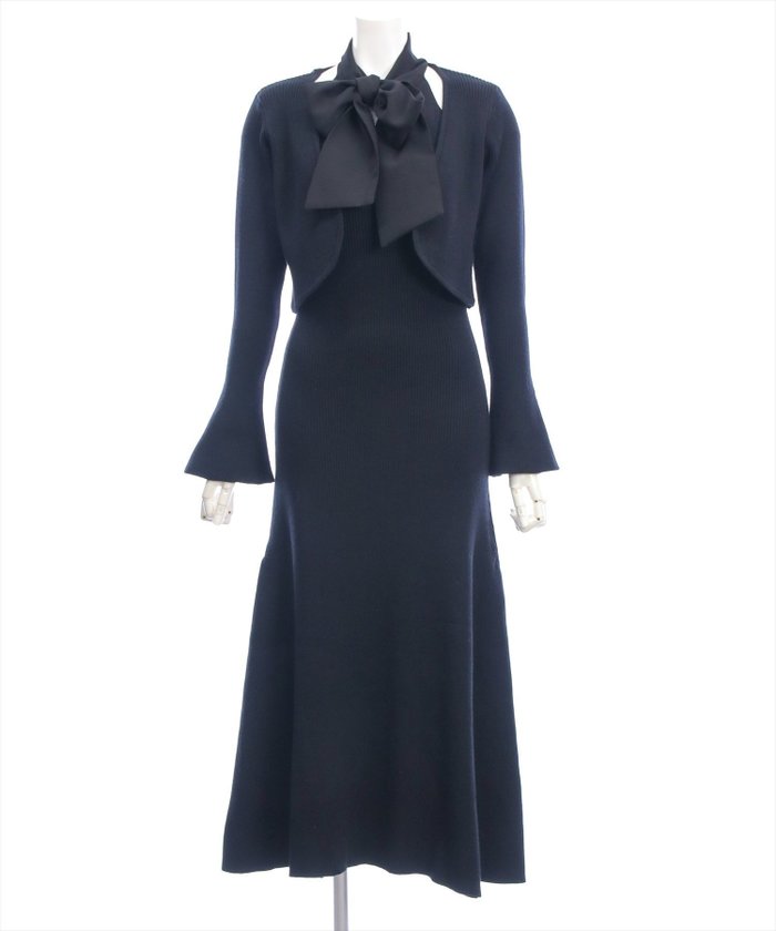 【クリア/clear】のボウタイリボンニットワンピース ニットボレロセット インテリア・キッズ・メンズ・レディースファッション・服の通販 founy(ファニー) https://founy.com/ ファッション Fashion レディースファッション Fashion for Women アウター Coat / Outerwear Collection ボレロ・ショート丈ジャケット / ドレス羽織りに Boleros & Short Jackets ワンピース Dresses ニットワンピース Knit Dresses アクセサリー Fashion Accessories ショート Short, Short Length ジャケット Jacket, Outerwear トレンド Trend, Trending Now ドッキング Docking, Mixed Material パール Pearl, Pearl Accent フェミニン Feminine, Girly ボレロ Bolero, Short Cardigan マーメイド Mermaid, Fishtail Silhouette リブニット Rib Knit, Ribbed Knit エレガント 上品 Elegant |ID: prp329100004772438 ipo3291000000034578578