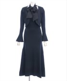 【クリア/clear】のボウタイリボンニットワンピース ニットボレロセット BK|ID: prp329100004772438 ipo3291000000034578579