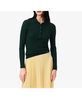 【ラコステ/LACOSTE】の3Dニッティングメリノウールポロセーター 人気、トレンドファッション・服の通販 founy(ファニー) ファッション Fashion レディースファッション Fashion for Women エレガント 上品 Elegant フェミニン Feminine, Girly |ID:prp329100004772451