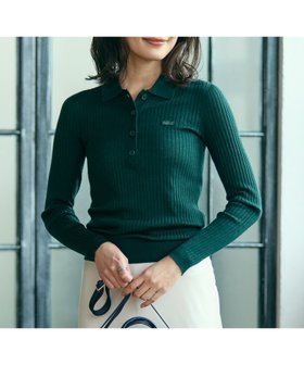 【ラコステ/LACOSTE】の3Dニッティングメリノウールポロセーター 人気、トレンドファッション・服の通販 founy(ファニー) ファッション Fashion レディースファッション Fashion for Women エレガント 上品 Elegant セーター Sweater, Knitwear デコルテ Décolleté, Neckline フェミニン Feminine, Girly |ID:prp329100004772451