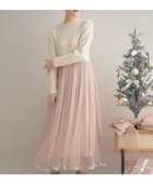 【クチュール ブローチ/Couture Brooch】の【S-LL/キラキラリブニット】チュールドッキング ワンピース 人気、トレンドファッション・服の通販 founy(ファニー) ファッション Fashion レディースファッション Fashion for Women ワンピース Dresses 2025年 2025 2025-2026秋冬・A/W Autumn/Winter 2025–26 AW25–26 キラキラ Sparkly, Glittery ストレッチ Stretch, Stretchy Fabric スマート Smart, Elegant チュール Tulip, Tulip Motif ドッキング Docking, Mixed Material プリーツ Pleats, Pleated リブニット Rib Knit, Ribbed Knit thumbnail アイボリー|ID: prp329100004772467 ipo3291000000035114506